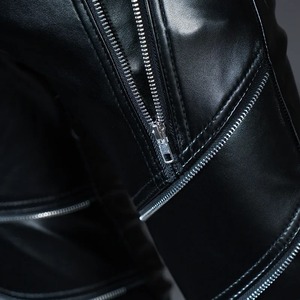 Pantalones de Motocicleta de Cuero para Hombre, Corte Regular, Impermeables, Resistentes al Viento, Transpirables, de Secado Rápido, para Uso en Escenarios y Clubes - Product Image 5