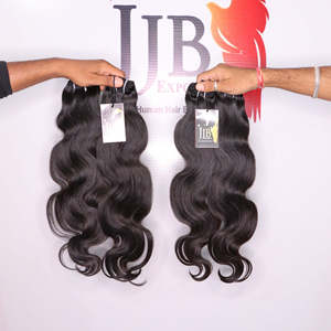Paquets de cheveux vierges indiens crus tissés Paquets de cheveux humains bouclés à vagues profondes Fournisseurs de cheveux brésiliens naturels bouclés - Product Image 1