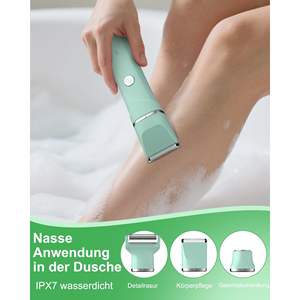 Afeitadora Eléctrica Recargable para Mujer, Depiladora Corporal Impermeable para Piernas, Brazos, Axilas, Área del Bikini y Vello Facial - Product Image 2