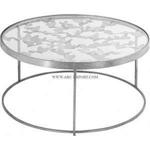 Aluminum Silver Ware Home Center Coffee <b>Table</b> High Top Quality Attractive Designing Indoor Furniture Fancy Coffee <b>Table</b> - Product Image 5