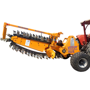 เครื่องขุดร่องดินแบบโซ่ติดรถแทรกเตอร์รุ่นใหม่ พร้อมระบบเกียร์ Vario ที่จดสิทธิบัตรแล้ว สำหรับงานหนัก ติดตั้งระบบน้ำ ความยาวร่อง 140-180 ม./ชม. พร้อมลูกปืน - Product Image 1
