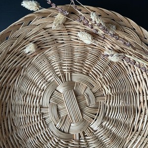 Tienphong, venta al por mayor, bandeja de cesta de mimbre tejida Vintage 2024, bandeja de mesa rústica grande, bandeja de servicio para decoración de mesa central - Product Image 3