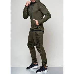 Survêtements d'entraînement pour hommes en coton 100% de haute qualité, anti-odeur, à capuche, imprimés avec un logo personnalisé, pour l'hiver, vente en gros de vêtements de sport - Product Image 4