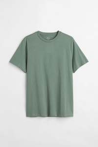 100% coton hommes moyen t-shirt 100% coton à manches courtes col rond pull t-shirt respirant - Product Image 6