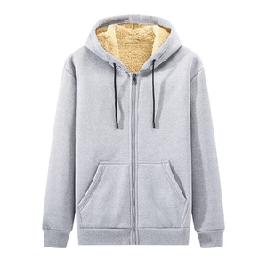 Veste à capuche personnalisée à fermeture éclair complète pour hommes, sweat-shirt zippé en coton avec un design chaud et confortable - Product Image 3