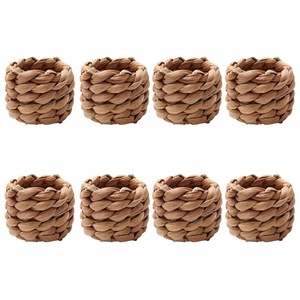 Hot Selling Set Natural Handwoven <b>Rattan</b> Eco-Friendly Napkin Rings Luxury Boho <b>Dining</b> <b>Table</b> Decoration Custom Design Handmade - Product Image 6