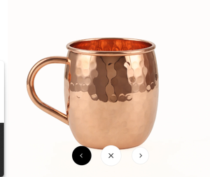 Top vendeur 100% pur cuivre pichet pichet verres martelé moscou Mule bière écologique à la main traditionnel cuivre tasse - Product Image 1