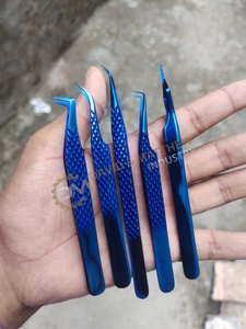 Pinces à cils les plus vendues, pinces à pointe en fibre, couleur rose bébé, pinces à cils en acier inoxydable pour les cils - Product Image 6