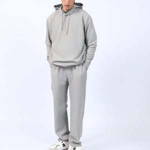 Conjunto Deportivo de Dos Piezas para Mujer, Color Gris Claro, con Estampado de Diamantes de Imitación, Sudadera con Capucha y Pantalones de Chándal, Estilo Casual Urbano, Felpa Suave y Cómoda - Product Image 2