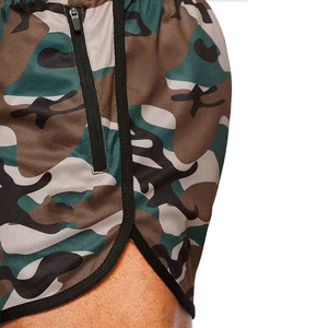 High Quality Running Breathable Men 2 in 1 <b>Layers</b> Sports Shorts Cotton Nylon Workout High Waist Men Gym Shorts With Pockets - Product Image 4