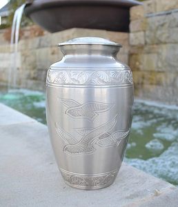 Elegant Handcrafted Brass Cremation Urn for Human Ashes Funeral Tribute <b>Memorial</b> <b>Keepsake</b> for Adults Wholesale Bulk Supplier - Product Image 3