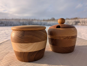 Azucarero de madera hecho a mano para uso doméstico y decoración de cocina por Barkah Star - Product Image 6