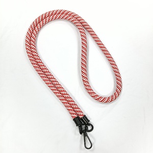Hot Sale <b>Polyester</b> Phone Bag <b>Lanyard</b> Adjustable Round Outdoor Crossbody Neck Promotional 10mm Cotton Rope <b>Lanyards</b> with Logo - Product Image 5