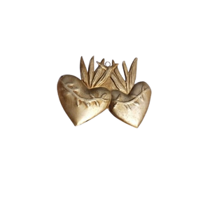 Oro antiguo acabado Sagrado corazón colgante Milagros Sagrado corazón para pared decorativo católico regalo y decoración - Product Image 2