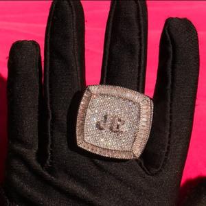 แหวนเพชร CZ ขนาดใหญ่คุณภาพพรีเมี่ยมเครื่องประดับฮิปฮอปสุดหรูสำหรับผู้ชายและแร็ปเปอร์ - Product Image 5