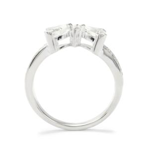Anillo de Topacio Blanco de 1.30 Quilates en Plata de Ley Chapada en Rodio - Product Image 3