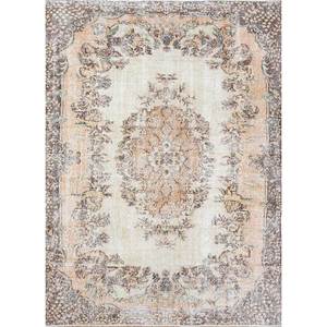 Alfombra de Lana Anudada a Mano de Gran Tamaño, Diseño de Medallón Rojo y Naranja, para Sala de Estar, Pasillo Rectangular, Modelo Pae-2942 - Product Image 1