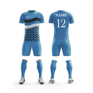 100% Polyester Soccer Uniforms Green Training Team Football Jerseys Soccer Kits - Product Image 3