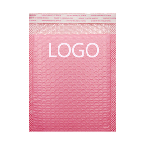 Sacs d'expédition auto-adhésifs en mousse rose nude, sacs à bulles co-extrudés épaissis de couleur violette pour l'emballage de vêtements en vente au détail - Product Image 1