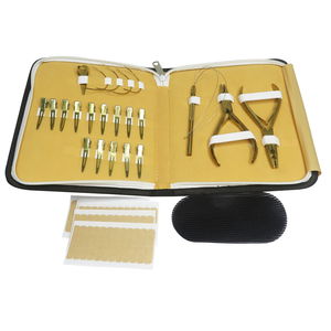 Kit d'outils pour extensions de cheveux en nylon de haute qualité, ensemble de pinces à perles tout-en-un de qualité supérieure, acier inoxydable, kit complet d'outils pour extensions de cheveux - Product Image 6