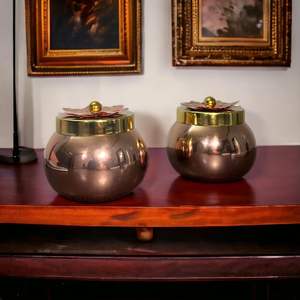 Metal Decor Round <b>Storage</b> Jar with Lid Food Species Dry Fruits <b>Storage</b> <b>Container</b> Jar Home Hotel Restaurant <b>Kitchen</b> Decoration - Product Image 4