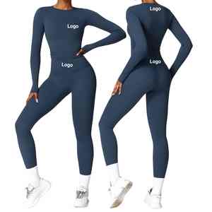 Ensemble de vêtements de sport deux pièces pour femmes débardeur et legging pour le fitness vêtements d'entraînement personnalisés OEM pour femmes Yoga Se - Product Image 1