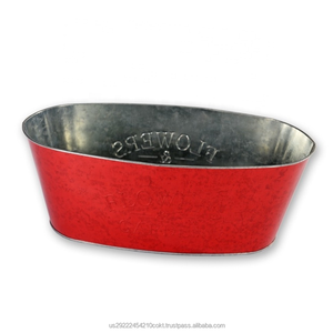 JK Promotion : Pot à fleurs rétro japonais en étain, étanche, pour plantes succulentes, boîte décorative de table, impression offset - Product Image 1
