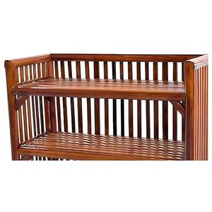 Étagère organisatrice en bambou à 4 niveaux pour la maison et le bureau, écologique, multi-usages - Product Image 4