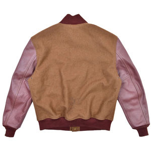 Chaqueta de mangas de cuero de lana para hombre Premium con diseño versátil de logotipo para Precio de invierno - Product Image 2