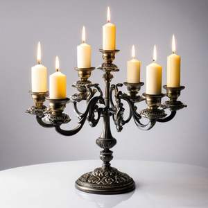 Candelabros de aluminio con estilo para la decoración del hogar y la Oficina, perfectos para mejorar el diseño interior moderno con brillo cálido - Product Image 4