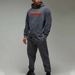 Conjunto Deportivo Personalizado de Invierno, Estilo Vintage, Talla Grande, Lavado Ácido, Algodón/Poliéster, Sudadera con Capucha y Pantalones Deportivos Unisex de Alta Calidad - Product Image 4