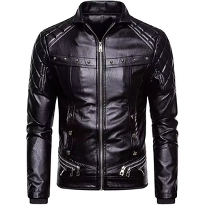 Veste en simili cuir pour homme, manches longues, dernier design, haute qualité, meilleur style, coupe ajustée, confortable, surdimensionnée - Product Image 1