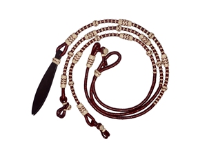 Riendas romales de cuero de caballo de Rancho trenzado largo de alta calidad estilo de cuerda tamaño personalizado duradero a precio a granel Fom India proveedor RR72 - Product Image 2