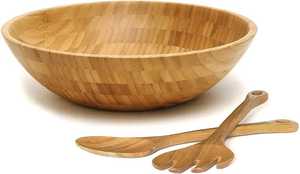 Trending Acacia Wood Serving <b>Bowl</b> With Spoon Eco-Friendly <b>Disposable</b> <b>Bowl</b> American Style BusinessGift Home Serving SaladHome Use - Product Image 2