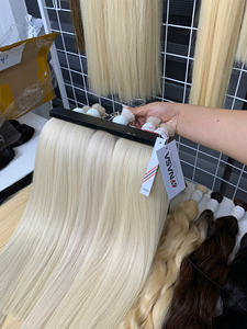 Extensiones de Cabello Remy al por Mayor Color Platino NASA HAIR VIETNAM 2024, Cabello Virgen Vietnamita 100% Sedoso, Suave y Liso Doble - Product Image 4