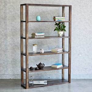 Estantería de Madera de Acacia de 6 Niveles KS68235 100x28x160cm, Perchero Elegante y Duradero para Mujer - Product Image 2