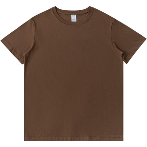 T-shirt à manches courtes ample en coton 100% respirant de haute qualité sur mesure pour homme, taille grande, coupe ample - Product Image 4