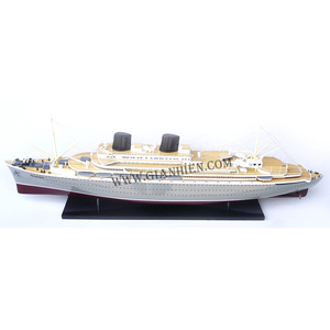 MS Willem Ruys modelo de barco de madera elegante artesanía de madera accesorio de juguete inflable - Product Image 4