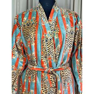 Kimono de luxe unisexe en velours, élégant, réversible, doublé coton, robe de chambre originale, veste bohème, robe de maison pour automne, hiver et Noël - Product Image 1