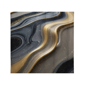 ม่านอาบน้ำหรูหราลายเส้นทองคำ พิมพ์ลายโพลีเอสเตอร์ความละเอียดสูงทันสมัย กันน้ำ ดีไซน์คลาสสิก 180x188 ซม. - Product Image 4