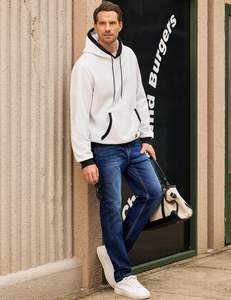 เสื้อฮู้ดสตรีทแวร์ ผ้าฝ้าย 100% ซับใน ปักลาย 3 มิติ ล้างสีแบบ Acid Wash สไตล์ลำลอง - Product Image 3