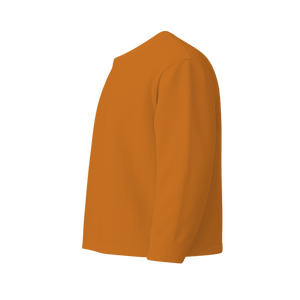 Camiseta Básica Informal Unisex al por Mayor, 100% Algodón, Lisa, Manga Larga, Cuello Redondo, Antiarrugas, Antiencogimiento, Transpirable - Product Image 3