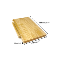 Façade en bois massif de style ferme EFS-150 Panneau de tiroirs en bois imperméable à l'eau de taille personnalisée Façades de tiroirs en bois dur robustes