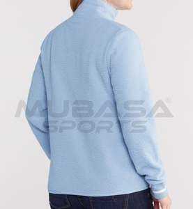 Jersey de lana gruesa GSM 350 para mujer, Sudadera con cremallera, logotipo personalizado, chaqueta forrada Rothe de otoño, transpirable, holgada, con estampado de letras y capucha - Product Image 6