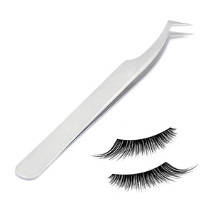 Pince à épiler d'extension de cils Maquillage Acier inoxydable Pince à faux cils non magnétique Pince à épiler précise 3D par Lohar Orthopédique - Product Image 1