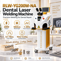Machine de soudage laser de précision 200W YAG pour la réparation d'alliages dentaires, les pièces métalliques médicales et les applications de laboratoire