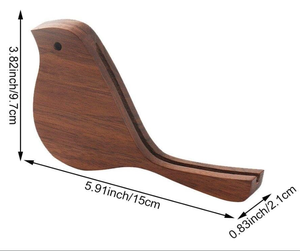 ที่วางเมนูทำจากไม้รูปทรงนกทำมือโต๊ะน่ารัก - Product Image 2