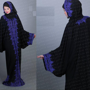Abaya bordada más vendida en Oriente Medio para mujeres musulmanas - Product Image 1