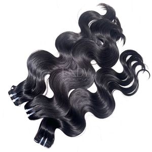 ผมดิบจากผมจริงมัดเป็นลอนสีดำ - Product Image 2