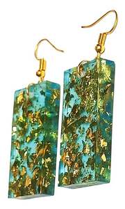 Pendientes de Resina Epoxi Transparente con Diseño Floral Pintado a Mano, Diseño Contemporáneo, Precio Bajo, Aspecto de Lujo, para el Día de San Valentín - Product Image 4